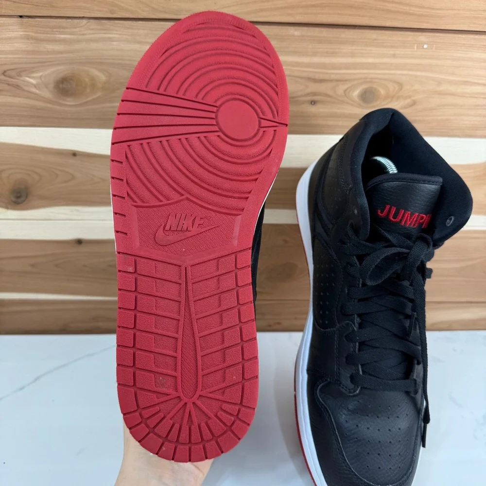 Jordan Nike Access Basketball‎ Shoes Black/Gym Red/White Size 11.5
